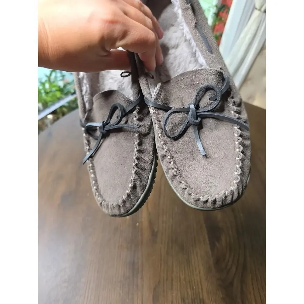 George Men's Camo Genuine Leather Trapper Moccasin Slippers Size U.S. 7-8‎